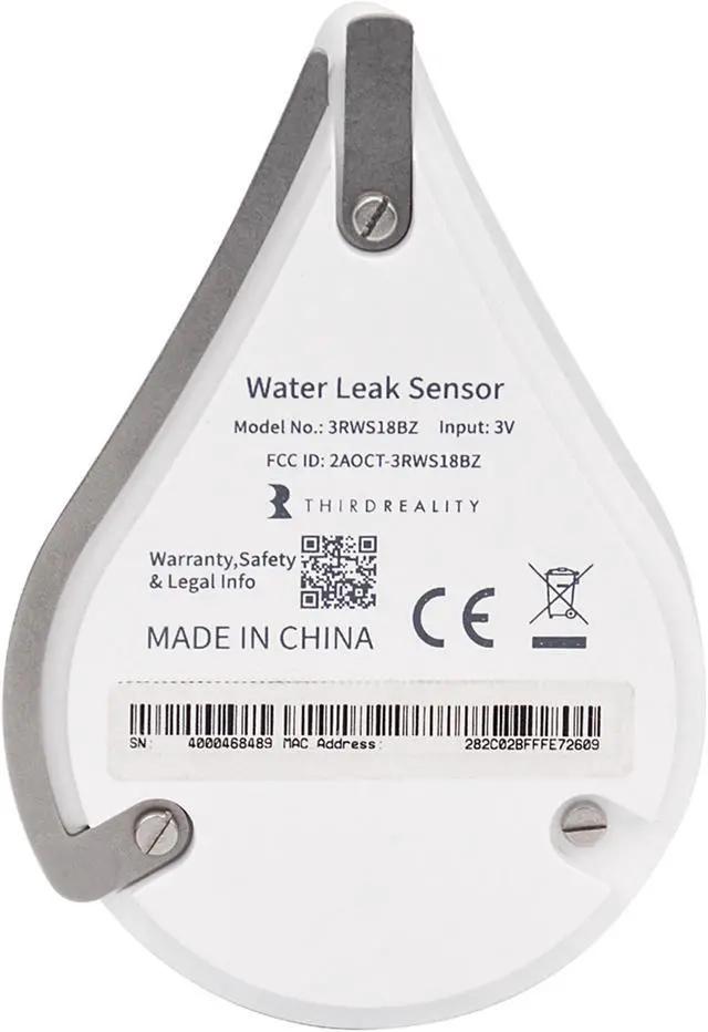 Alt view image 2 of 5 - THIRDREALITY Zigbee Water Leak Sensor Upgraded with Dripping Detection,120 dB Alarm,App/Email Notifications Enabled When Work with Compatible Zigbee HUB Like SmartThings,Aeotec or Third Reality Hub
