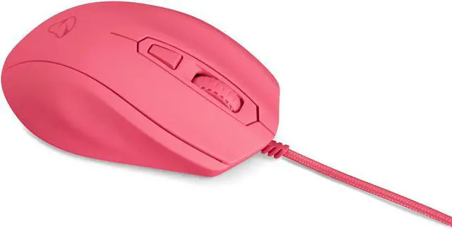Alt view image 3 of 4 - Mionix Castor Frosting Optical Gaming Mouse (Red/Pink)