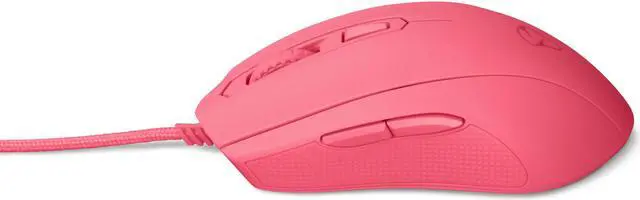 Alt view image 2 of 4 - Mionix Castor Frosting Optical Gaming Mouse (Red/Pink)
