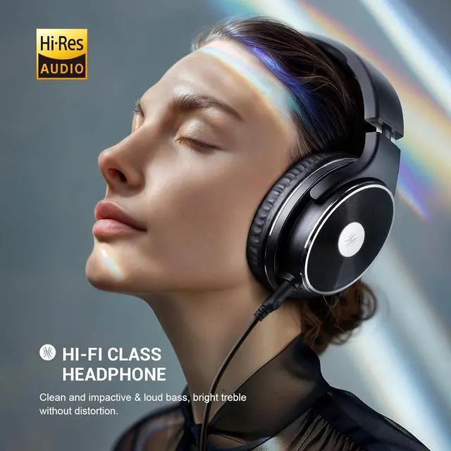 Alt view image 4 of 7 - OneOdio Wired Headphones - Over Ear Headphones with Noise Isolation Dual Jack Professional Studio Monitor & Mixing Recording Headphones for Guitar Amp Drum Podcast Keyboard PC Computer