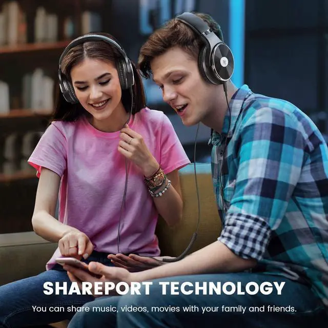 Alt view image 5 of 7 - OneOdio Wired Headphones - Over Ear Headphones with Noise Isolation Dual Jack Professional Studio Monitor & Mixing Recording Headphones for Guitar Amp Drum Podcast Keyboard PC Computer