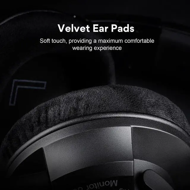 Alt view image 3 of 7 - Oneodio Monitor 80 Open Back Headphones Wired Over Ear 250 Audiophile Headphones With Hi-Res Audio Professional Studio Headset,Velour Earmuffs, Sound Isolation,Headphones for Mixing Mastering Editing