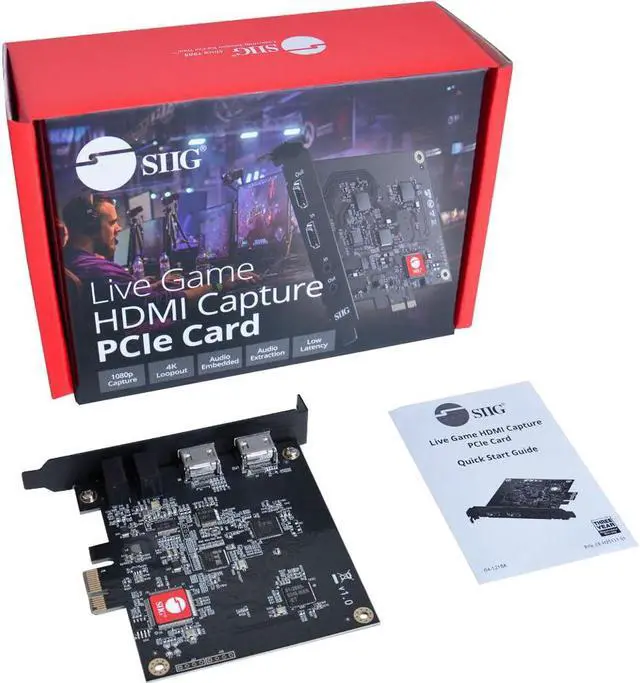 Alt view image 3 of 20 - SIIG Live Game HDMI Capture PCIe Card
