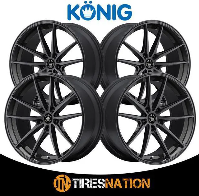 Alt view image 5 of 7 - Konig OS Oversteer Gloss Black 17x8 5x114.3 35mm (OS78514355)