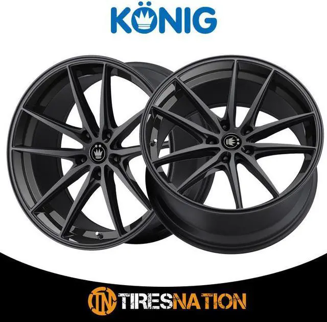 Alt view image 4 of 7 - Konig OS Oversteer Gloss Black 17x8 5x114.3 35mm (OS78514355)