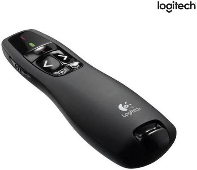Main image of Logitech Presenter R400 Wireless USB 2.4Ghz Receiver PPT Presenter Green Laser