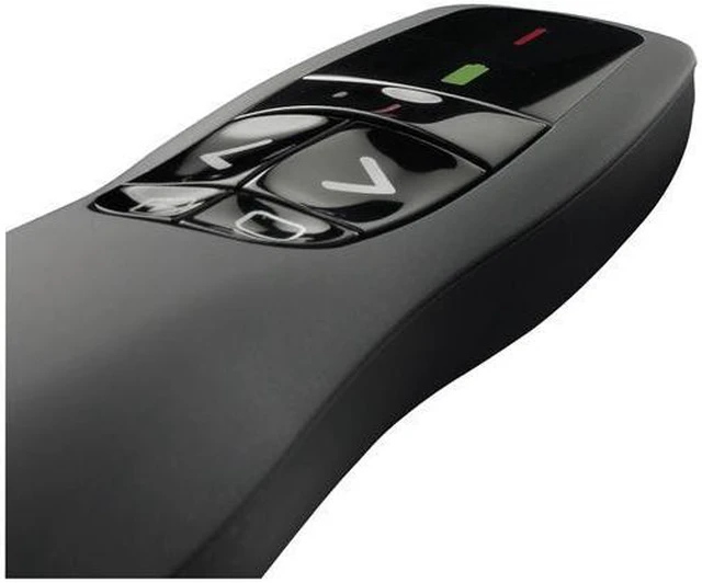 Alt view image 4 of 7 - Logitech Presenter R400 Wireless USB 2.4Ghz Receiver PPT Presenter Green Laser