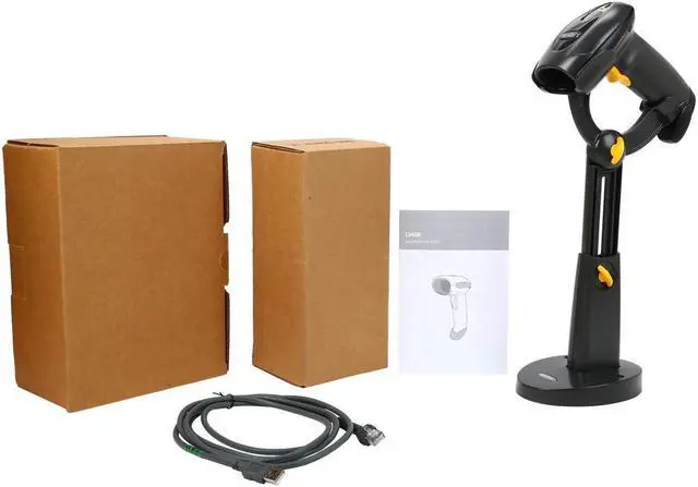 Alt view image 7 of 7 - Zebra (Motorola) Symbol LS4208-SBZU0100SR Handheld Bar Code Reader (Black) - Includes USB Cable, Intellistand