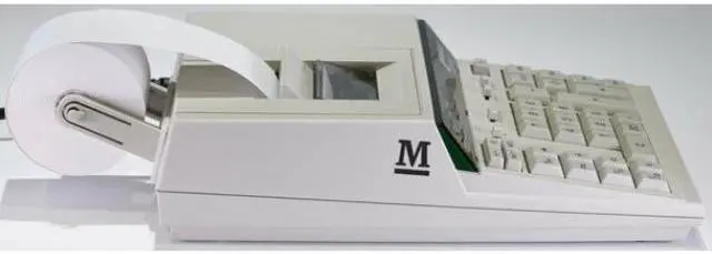 Alt view image 6 of 9 - Monroe MNE2020PLX Medium Duty Calculator, Ivory