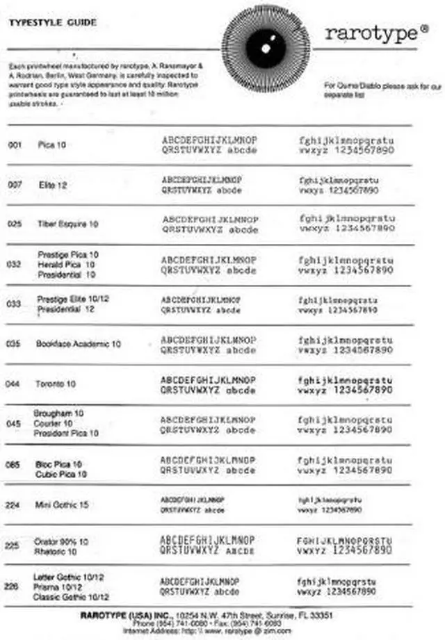 Alt view image 2 of 4 - Brother Brougham 10 English Printwheel by Rarotype
