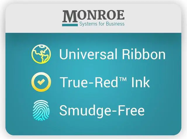 Alt view image 4 of 6 - Monroe M33X Premium Printing Calculator Ribbon Cartridges (Black, Red Ink)