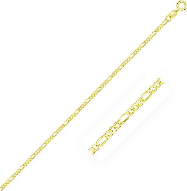 Main image of 14k Yellow Gold Figaro Anklet 1.5mm