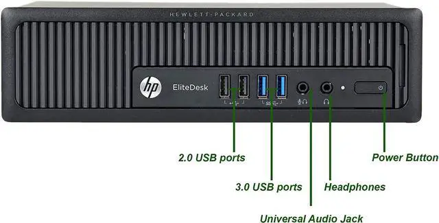 Alt view image 5 of 7 - HP 800 G1 USFF Computer Desktop PC, Intel Core i5 3.2GHz Processor, 8GB Ram, 250GB Hard Drive, Wifi | Bluetooth, 1080p WebCam, Wireless Keyboard & Mouse, 20 Inch Monitor, Windows 10 (Renewed)