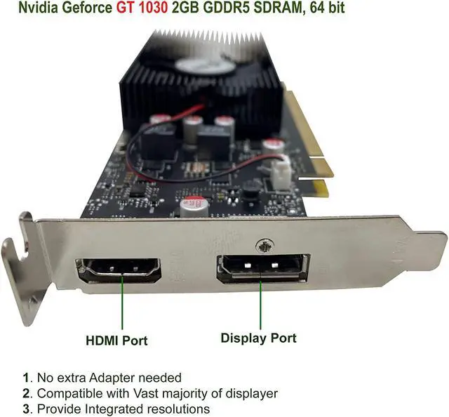 Alt view image 6 of 6 - Dell OptiPlex Tower Desktop Computer PC, Intel Core i5 6500, 3.2GHz Processor, 16GB Ram, 256GB M.2 SSD + 1TB Hard Drive, Nvidia GT 1030 2GB DDR5, WiFi & Bluetooth, Windows 10 Pro