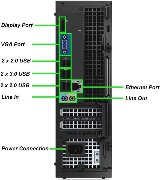 Alt view image 3 of 6 - Dell OptiPlex 3020 SFF Small Form Computer Desktop PC | Intel Quad Core i5 Processor | 8GB RAM | 500GB HDD | WiFi-5G + Bluetooth | 22" LCD Monitor + Wireless Mouse & Keyboard | Win 10 Pro (Renewed)