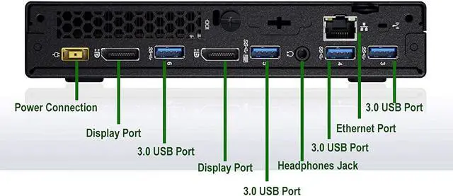 Alt view image 3 of 6 - Lenovo M900 Tiny Computer Micro Tower PC, Intel Core i5 6400T Processor, 16GB DDR4 Ram, 1TB Hard Drive, BTO Wireless Keyboard & Mouse, Wifi | Bluetooth, Windows 10 Professional (Renewed)