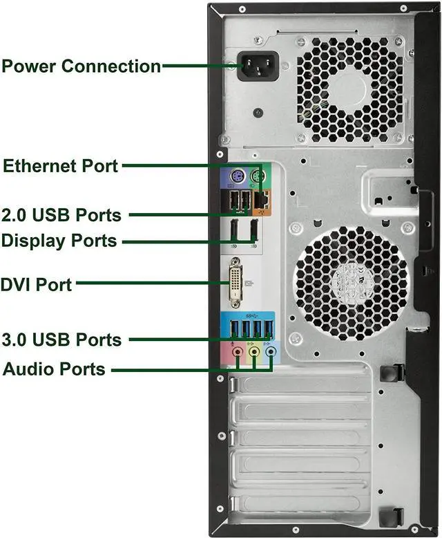 Alt view image 3 of 6 - HP Z240 Tower Computer WorkStation PC, Intel Core i5 6600 3.3GHz Processor, 32GB DDR4 Ram, 512GB NVMe SSD, Wireless Keyboard & Mouse, Wifi | Bluetooth, Windows 10 Professional (Renewed)
