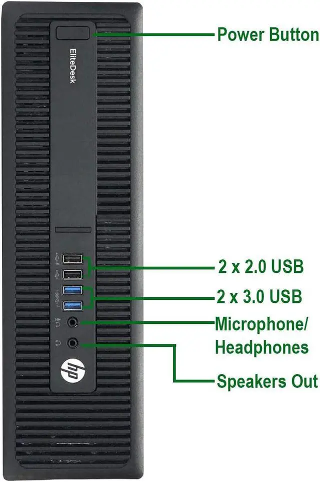 Alt view image 3 of 6 - HP 800 G2 SFF Computer Desktop PC, Intel Core i5-6500 3.2GHz Processor, 32GB Ram, 1TB SSD, Wireless Keyboard & Mouse, Wifi | Bluetooth, New HP 23.8" LCD Monitor, Windows 10 Pro (Renewed)