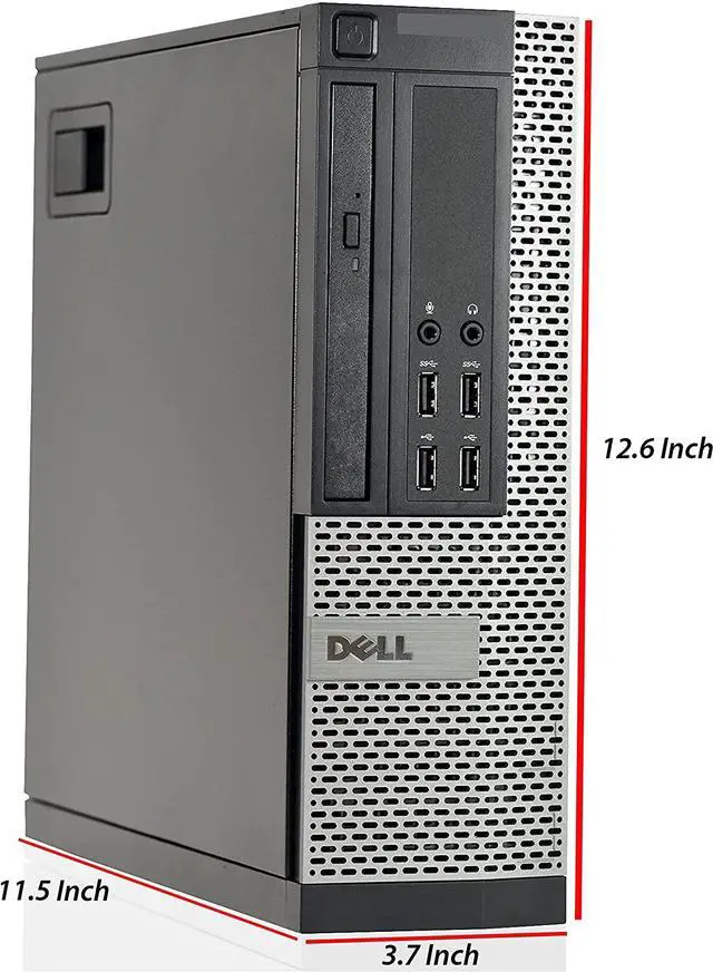 Alt view image 2 of 7 - Dell OptiPlex 7020 SFF Computer Desktop PC, Intel Core i7 3.4GHz Processor, 16GB Ram, 1TB SSD Drive, WiFi & Bluetooth, HDMI, AMD Radeon RX 550 Phoenix 4GB GDDR5 (3 Monitors Support) Win 10 (Renewed)
