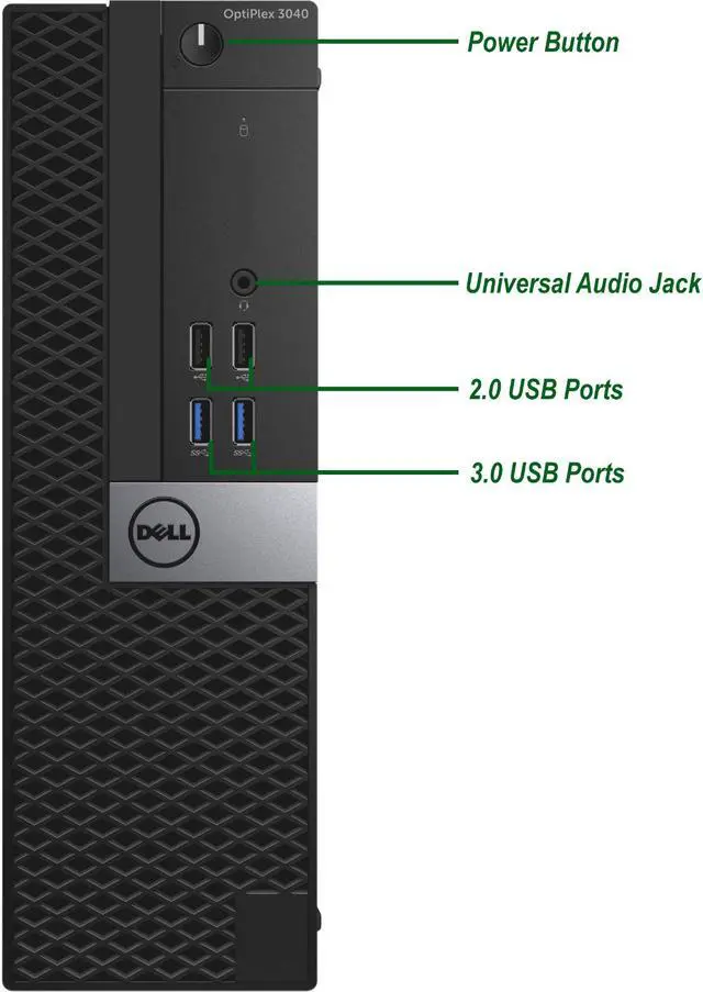 Alt view image 4 of 7 - Gaming Dell 3040 SFF Computer Core i5 6th, 16GB Ram, 2TB HDD, 256 GB NVMe SSD, AMD RX 550, Keyboard and Mouse, Wi-Fi, Win10 Home Desktop PC