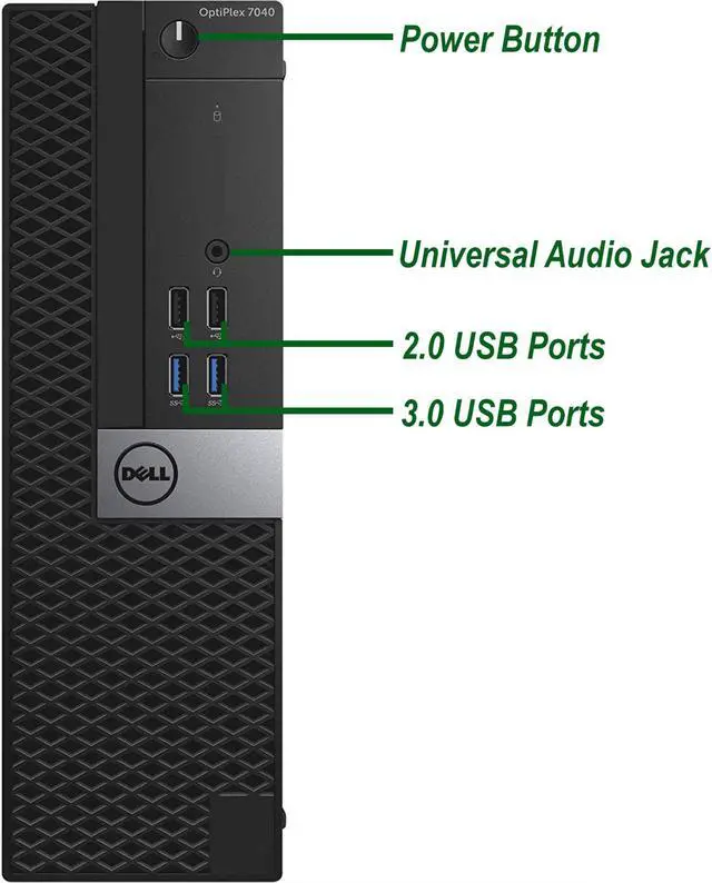 Alt view image 4 of 7 - Gaming Dell 7040 SFF Computer Core i5 6th, 16GB Ram, 2TB HDD, 512 GB NVMe SSD, AMD RX 550, Keyboard and Mouse, Wi-Fi, Win10 Home Desktop PC
