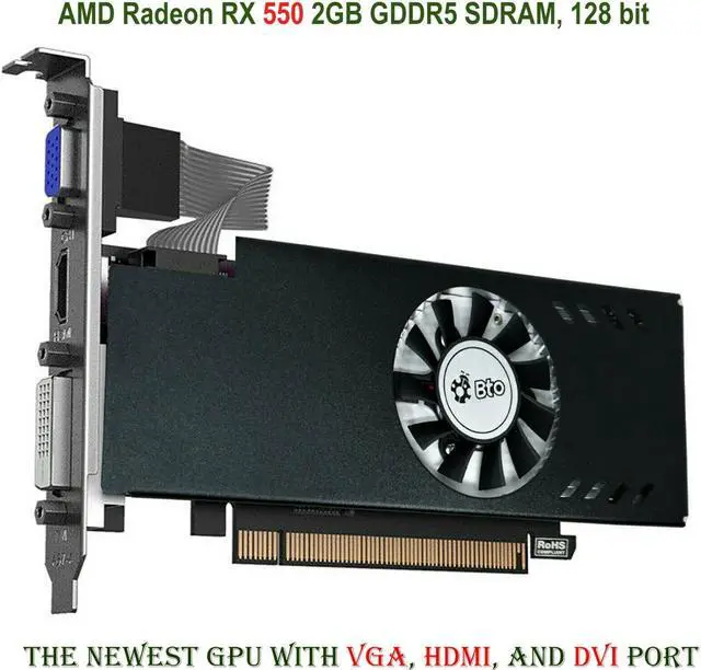 Alt view image 7 of 7 - Gaming Dell 7040 SFF Computer Core i5 6th, 16GB Ram, 2TB HDD, 512 GB NVMe SSD, AMD RX 550, Keyboard and Mouse, Wi-Fi, Win10 Home Desktop PC