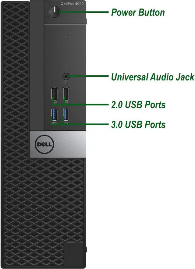 Alt view image 4 of 7 - Gaming Dell 5040 SFF Computer Core i5 6th, 16GB Ram, 1TB HDD, 256 GB NVMe SSD, AMD RX 550, New 24" LCD, Keyboard and Mouse, Wi-Fi, Win10 Home Desktop PC