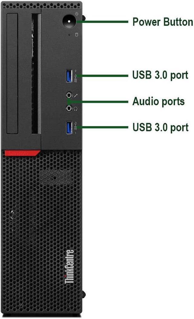 Alt view image 3 of 6 - Lenovo M700 SFF Computer Desktop PC, Intel Core i5 6500 Processor, 16GB Ram, 512GB M.2 SSD, HDMI, Nvidia GT GeForce 1030 2GB DDR5, WiFi | Bluetooth, Windows 10