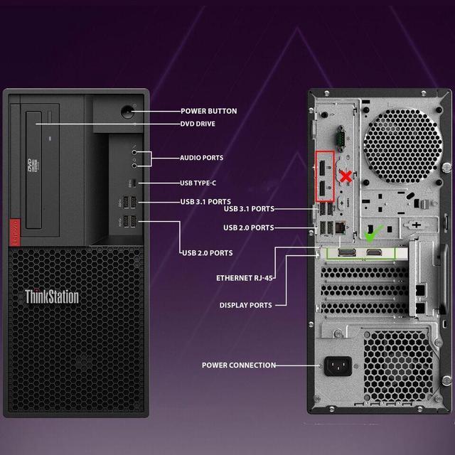 Refurbished: Lenovo ThinkStation P330 Tower Gaming Desktop Refurbished: Lenovo ThinkStation P330 Tower Gaming Desktop
