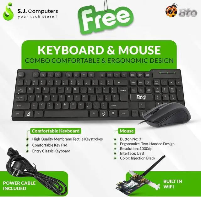 Alt view image 7 of 7 - HP ProDesk 600 G6 SFF Computer Desktop PC, Intel Hexa Core i5-10th, 32GB DDR4 Ram, 1TB NVMe SSD, 1TB HDD, BTO Keyboard & Mouse, Built-in Wi-Fi, Windows 11 Professional (Renewed)