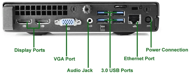 Alt view image 4 of 5 - HP ProDesk G1 Mini PC, Intel Core i5-4th Gen, 8GB Ram, 128GB SSD, Keyboard & Mouse, Wi-Fi, Windows 11 Professional (Renewed)