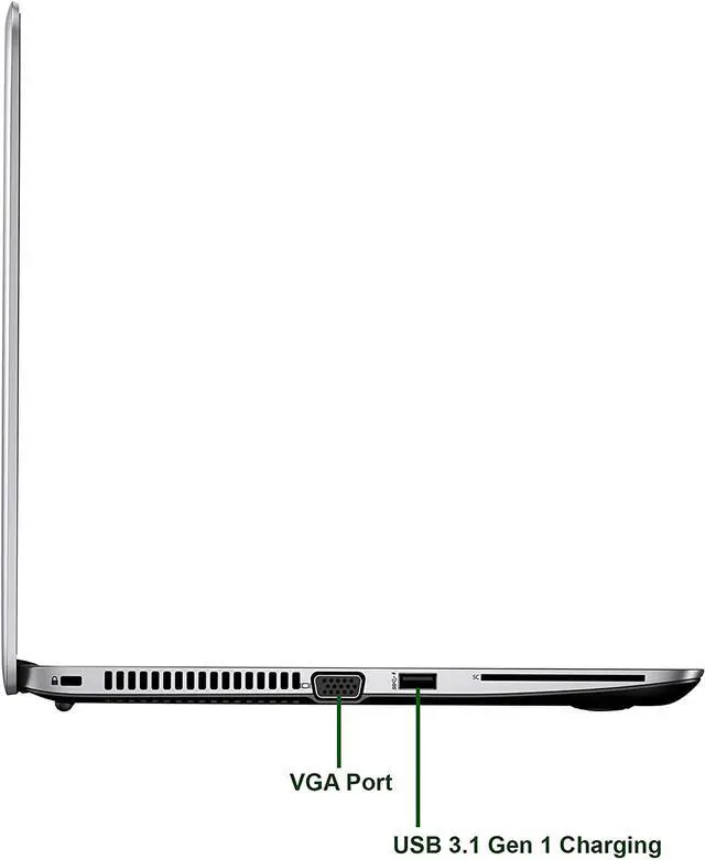 Alt view image 5 of 5 - HP Elitebook 840 G3 FHD Laptop Computer PC, Intel i5 6300U 2.4GHz Processor, 8GB DDR4 Ram, 256 GB M.2 SSD, WiFi & Bluetooth, Webcam, Wireless Mouse & Sleeve, Windows 10 Professional (Renewed)