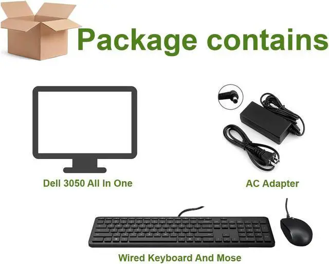 Alt view image 6 of 6 - Dell OptiPlex 3050 All in One PC Desktop Computer Intel Core i3-6100T Processor 16GB Ram 512GB NVMe SSD Webcam Windows 10 (Renewed)