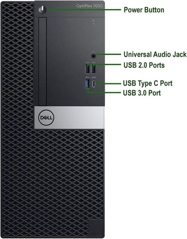 Alt view image 13 of 15 - Dell Optiplex 7040 Tower, Quad Core I5-6500 CPU 3.20GHZ, 4K UHD 3-Monitor Support, 2x Display Port, HDMI, 8GB, 250GB, Windows 10 Pro