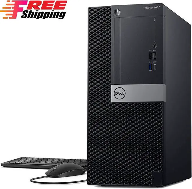 Alt view image 10 of 15 - Dell Optiplex 7040 Tower, Quad Core I5-6500 CPU 3.20GHZ, 4K UHD 3-Monitor Support, 2x Display Port, HDMI, 8GB, 250GB, Windows 10 Pro