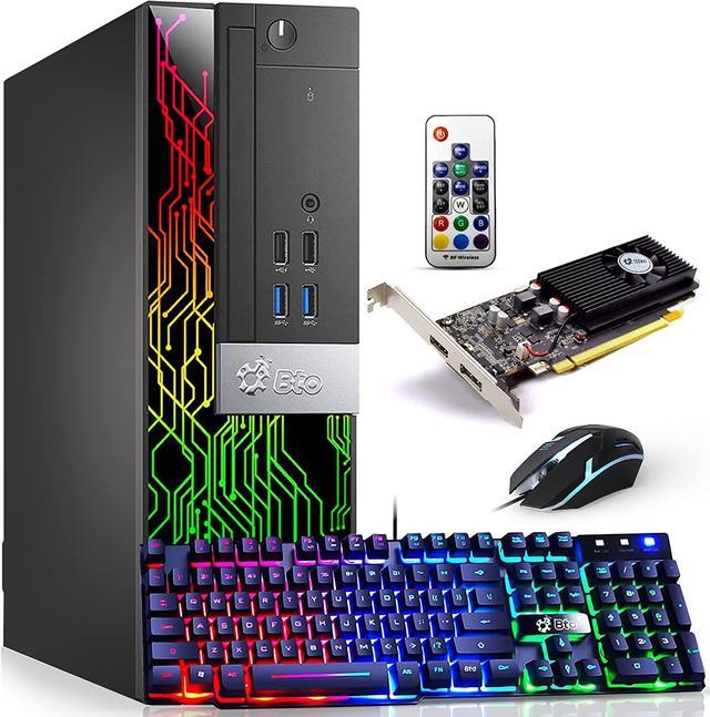 Refurbished: BTO RGB Gaming Desktop Computer PC, Intel Core i7 6th Gen,  16GB DDR4 Ram, 512GB SSD, NVIDIA GeForce GT 1030 DDR5, HDMI, RGB Set, 22  Inch Monitor, WiFi, Windows 10 Pro (
