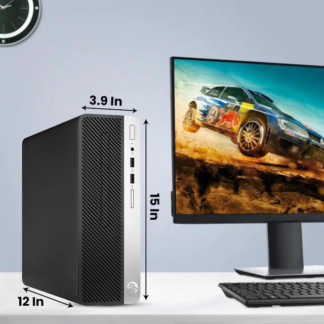 Alt view image 4 of 7 - HP G3 Gaming Desktop SFF PC Computer Intel Core i5-6500 6th Gen. 16GB DDR4, RAM 512GB SSD + 2TB HDD, 22" LED Monitor, AMD Radeon RX 550 4GB, Bto WiFi, Windows 10 Pro (Renewed)