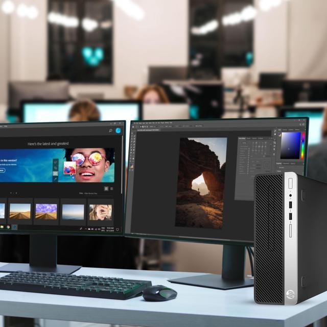 Alt view image 5 of 7 - HP G3 Gaming Desktop Computer PC SFF Intel Core i7-6700 Processor, 16GB DDR4 RAM, 256 GB SSD +  1 TB HDD, 19" LED Monitor Screen, Nvidia GT 1030, Bto Wi-Fi, Windows 10 Pro (Renewed)