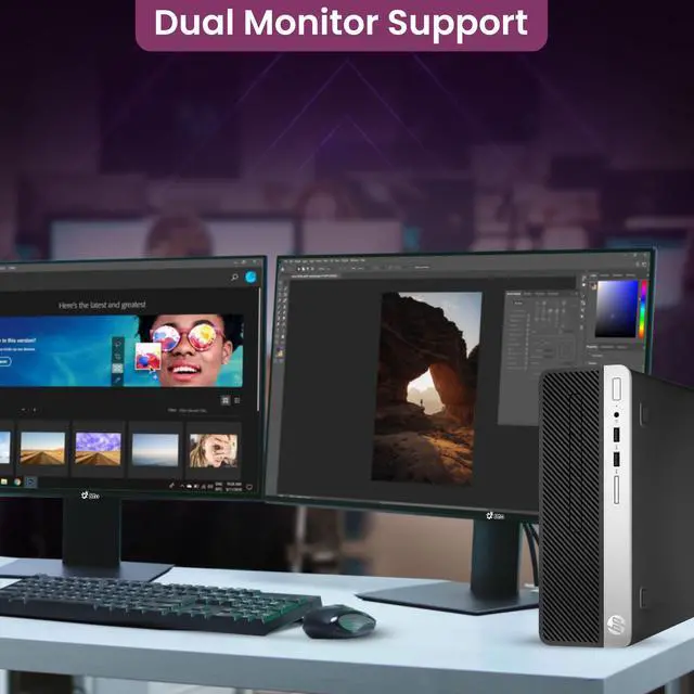 Alt view image 4 of 7 - HP G3 Gaming Desktop SFF PC Computer Intel Core i5-6500 6th Gen. 16GB DDR4 RAM, 256 GB SSD + 1 TB HDD, NVIDIA GT 1030 2GB, Bto Keyboard & Mouse, WiFi Windows 11 Pro (Renewed)