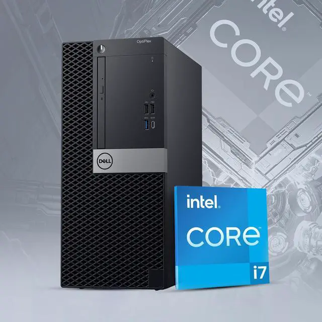 Alt view image 2 of 7 - Dell OptiPlex Desktop Computer Tower Intel Hexa Core i7-8700 Processor, 16GB DDR4 Ram, 2TB SSD, Keyboard & Mouse, Bto Wi-Fi Windows 11 Pro (Renewed)