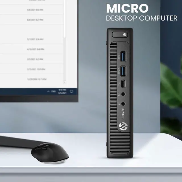 Alt view image 4 of 7 - HP EliteDesk 800 G2 Tiny Desktop PC, Intel Core i7-6700T 16GB RAM, 1TB SSD, BTO Wi-Fi, Windows 10 Professional (Renewed)