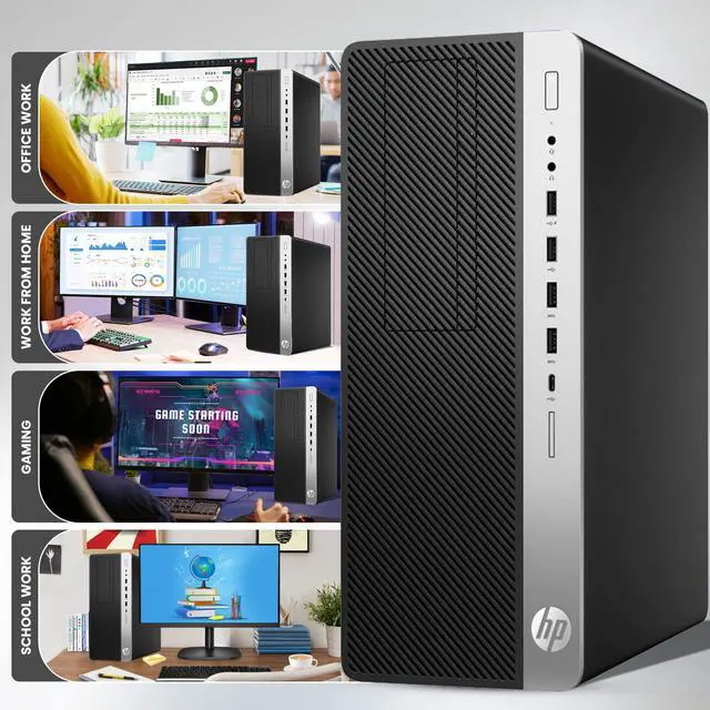 Alt view image 4 of 7 - HP G4 Gaming Tower Desktop Computer PC i5-8500 upto 4.10GHz 64GB 1TB SSD Nvidia GeForce GTX 1050Ti, Bto Keyboard & Mouse, 24" LED Monitor Screen Windows 11 Professional (Renewed)