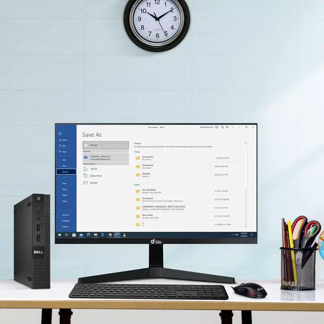 Alt view image 5 of 6 - DELL OptiPlex 9020 Tiny Desktop Micro Computer PC Intel Core i3-4160T, 8GB Ram, 256GB Solid State SSD, Bto Keyboard & Mouse, Wi-Fi, Windows 10 Professional (Renewed)