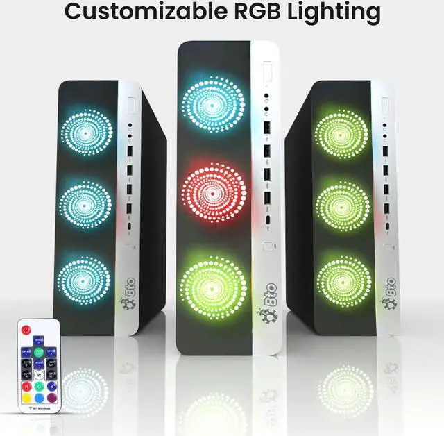 Alt view image 4 of 7 - HP RGB SSF Desktop Gaming PC, Intel i5-6500, 16GB DDR4 Ram, 1TB Solid State Drive(SSD), NVIDIA GeForce GTX 1050ti, Wi-Fi, BTO RGB Keyboard & Mouse, Windows 11 Professional (Renewed)