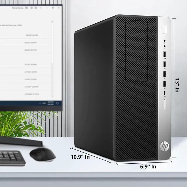 Alt view image 3 of 7 - HP G4 Tower Desktop Computer PC Intel i5-8500 up to 4.10Ghz, 16GB DDR4 Ram, 1TB SSD + 1TB HDD, BTO Keyboard & Mouse, Wi-Fi, 22" LED Monitor Screen, Windows 11 Professional (Renewed)