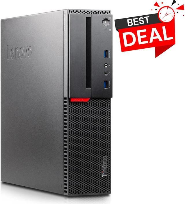 Main image of Lenovo ThinkCentre M910 Desktop SFF Computer PC Intel Quad Core i5-6500 up to 3.60GHz, 8GB DDR4 Ram, 256GB SSD, Built-in Wi-Fi + BT, BTO Keyboard & Mouse, Windows 10 Pro (Renewed)