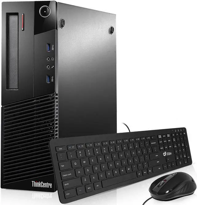 Main image of Lenovo ThinkCentre M83/M93 Desktop Computer PC, Intel Quad Core i5-4570 upto 3.60GHz, 8GB DDR3 Ram, 1TB HDD, Wi-Fi, BTO Keyboard & Mouse, Windows 11 Professional (Renewed)