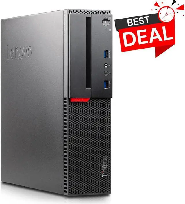 Main image of Lenovo ThinkCentre M910 Desktop Computer PC, Intel Quad Core i5-7500 upto 3.80GHz, 16GB DDR4 Ram, 1TB HDD, Built-in Wi-Fi , BTO Keyboard & Mouse, Windows 11 Professional (Renewed)