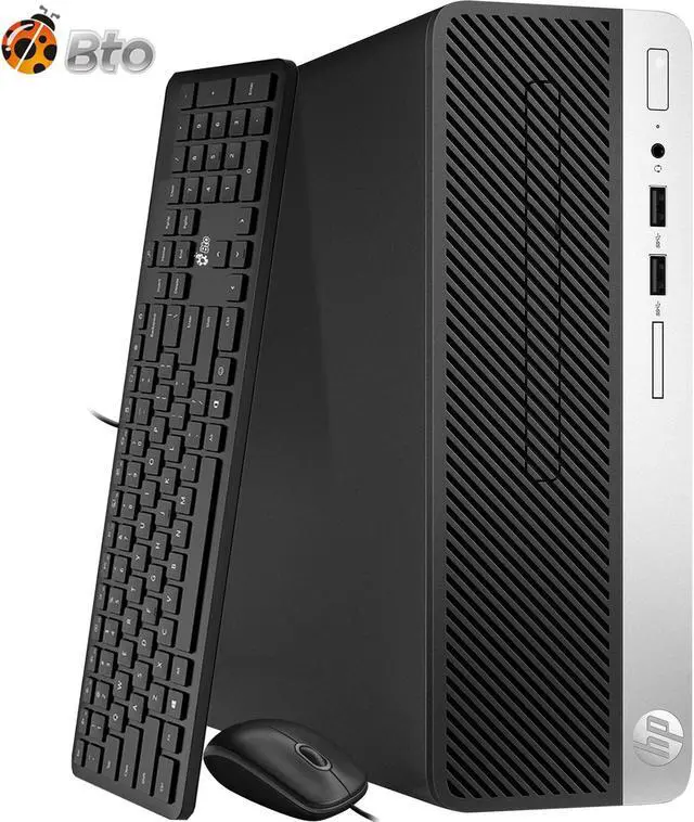 Main image of HP EliteDesk 800 G3 Desktop Computer PC, Intel Quad Core i5-6500 upto 3.60GHz, 8GB DDR4 Ram, 256GB SSD, Built-in Wi-Fi , BTO Keyboard & Mouse, Windows 10 Professional (Renewed)