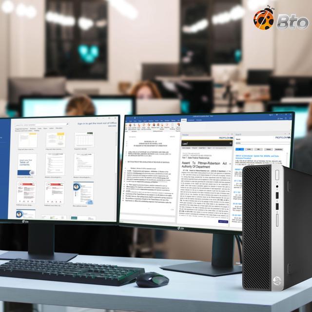 Alt view image 6 of 7 - HP EliteDesk 800 G3 Desktop Computer PC, Intel Quad Core i5-6500 upto 3.60GHz, 8GB DDR4 Ram, 500GB HDD, Built-in Wi-Fi , BTO Keyboard & Mouse, Windows 11 Professional (Renewed)